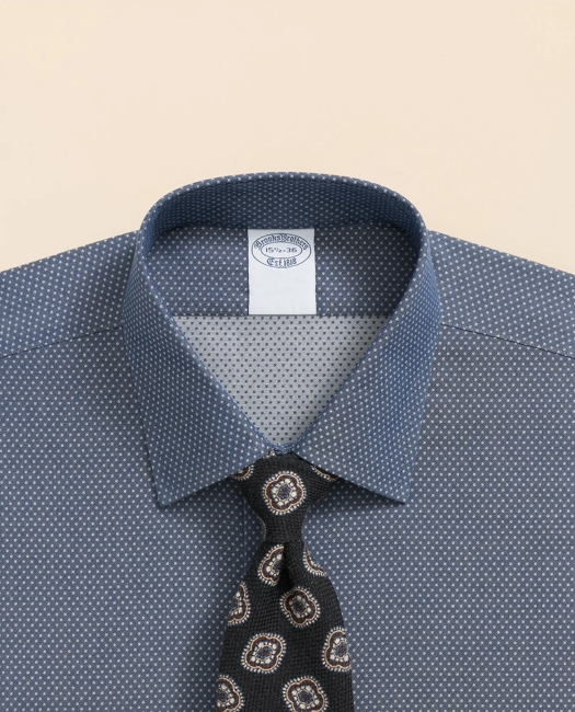 Stretch Supima Cotton Non-Iron Dobby Ainsley Collar Dress Shirt