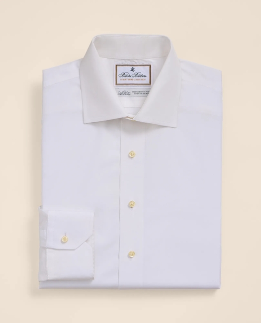 Luxury Cotton English Spread Collar, Dress Shirt
