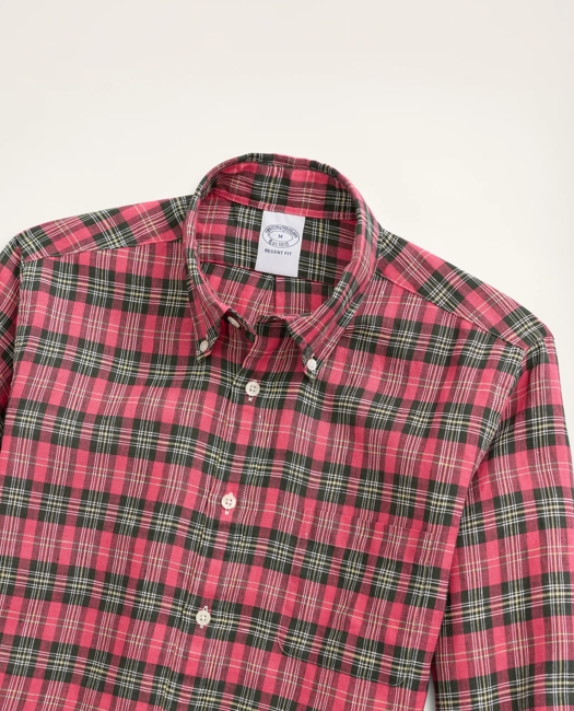 Regent Regular-Fit Irish Linen Faded Tartan Shirt