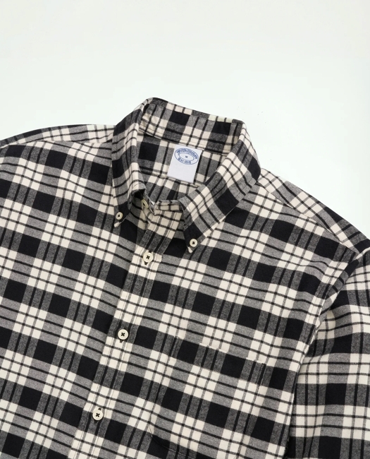 Portuguese Flannel Polo Button Down Collar, Plaid Shirt