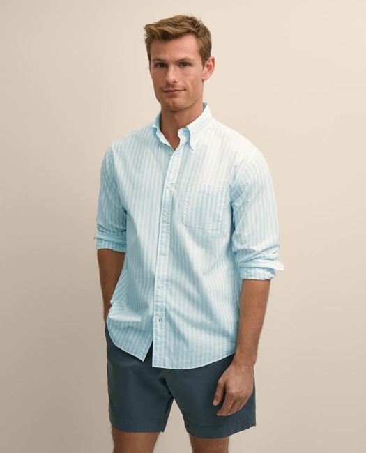 Friday Shirt, Poplin Butcher Striped