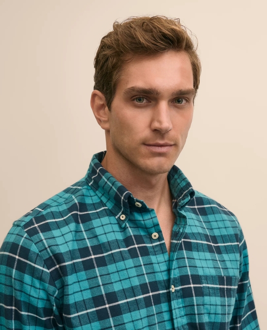 Portuguese Flannel, Patterned Shirts - Teal Multi