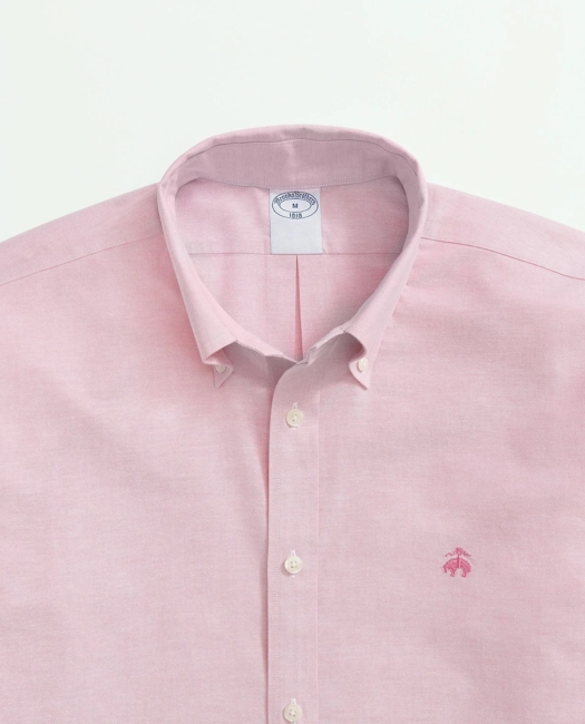 Stretch Cotton Non-Iron Oxford Polo Button Down Collar Shirt