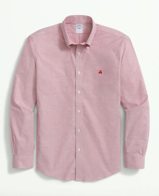 Stretch Cotton Non-Iron Oxford Polo Button Down Collar Shirt