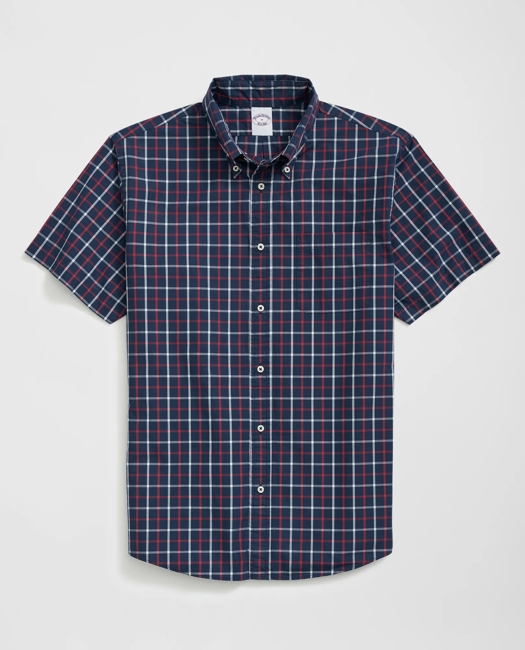 Friday Shirt, Short-Sleeve Poplin Windowpane