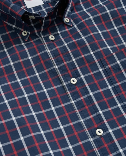 Friday Shirt, Short-Sleeve Poplin Windowpane