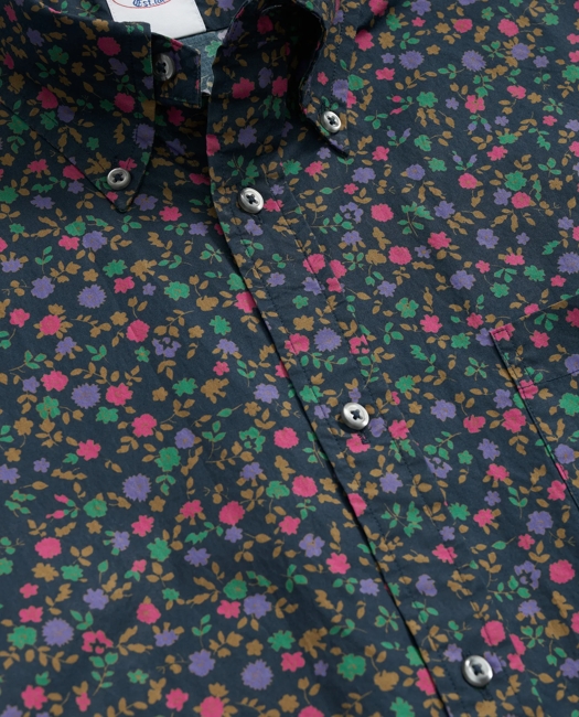 Friday Shirt, Short-Sleeve Poplin Flower Print
