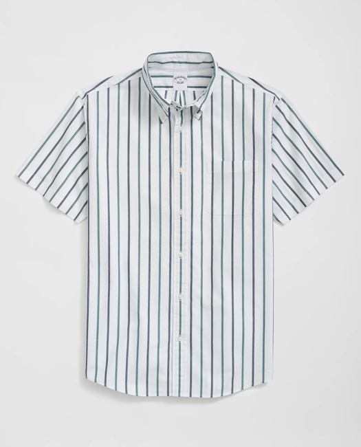 Friday Shirt, Short-Sleeve Poplin Alternating Stripe