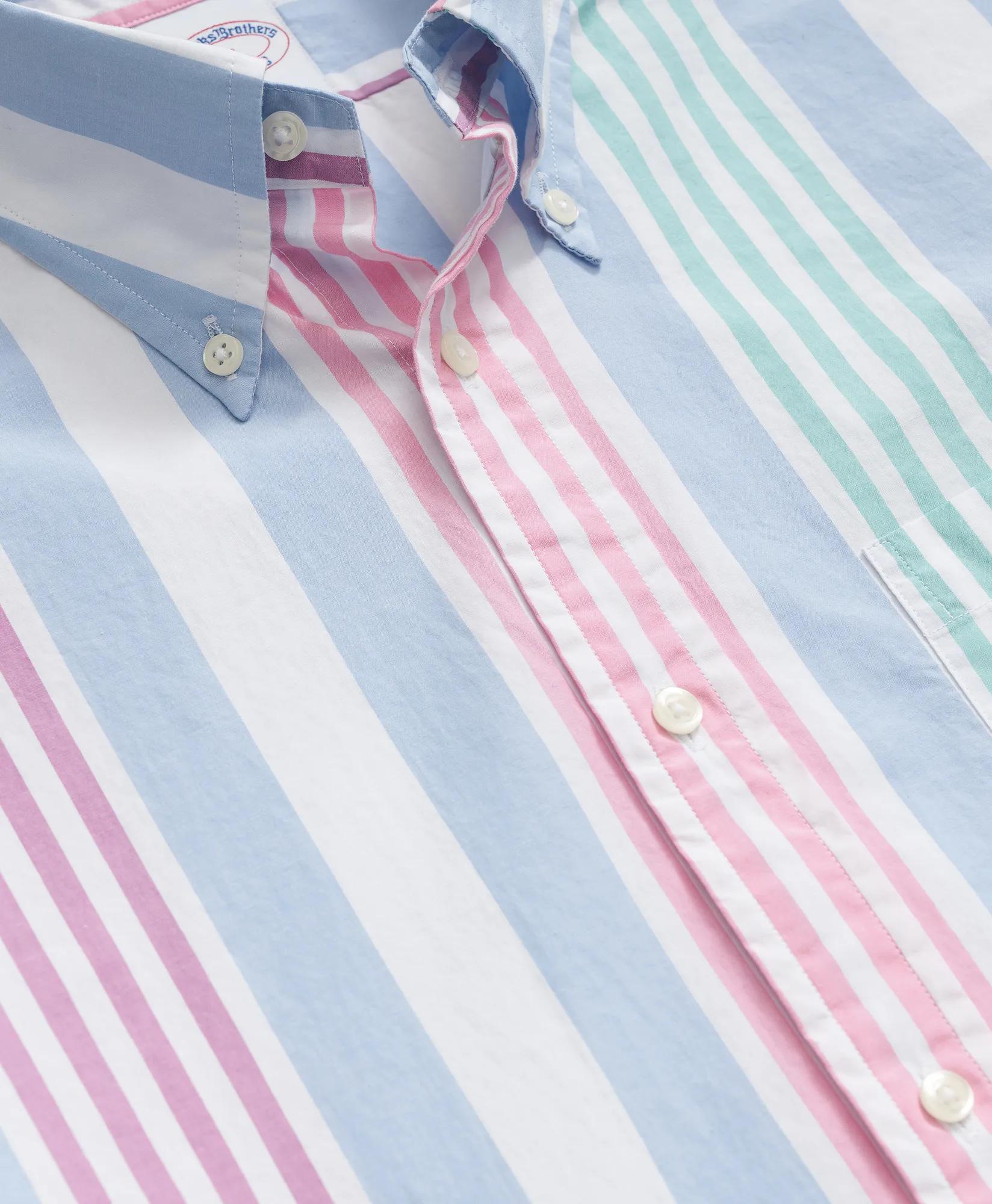 Friday Shirt, Short-Sleeve Poplin Awning Stripe