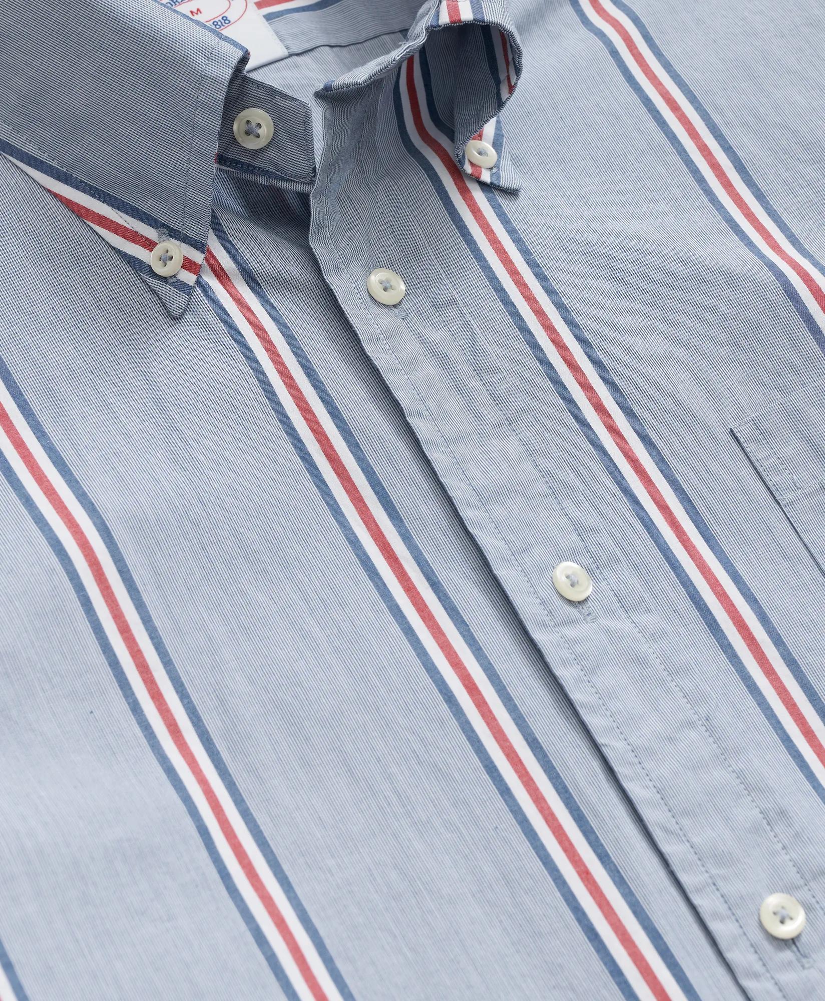 Friday Shirt, Poplin Ribbon Stripe