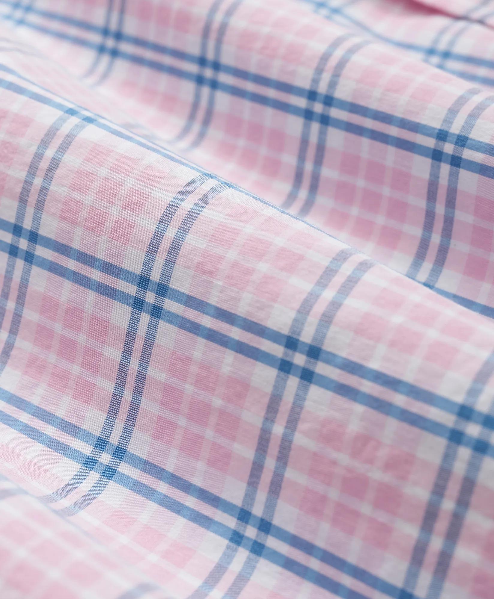 Performance Series Stretch Polo Button-Down Collar, Checked Sport Shirt