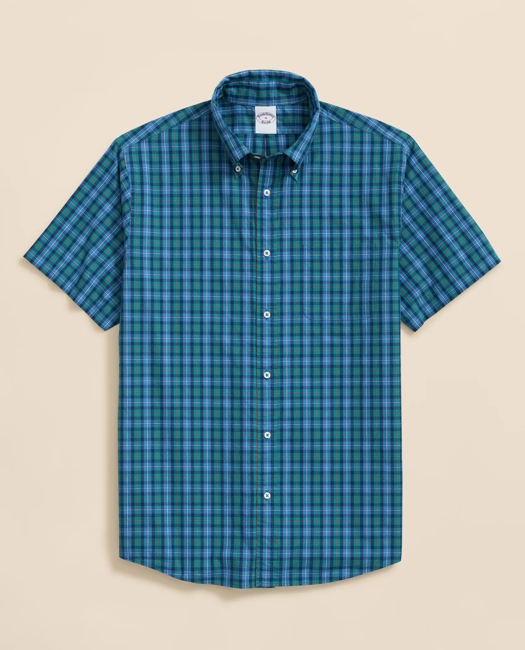 Friday Shirt, Poplin Short-Sleeve Tartan