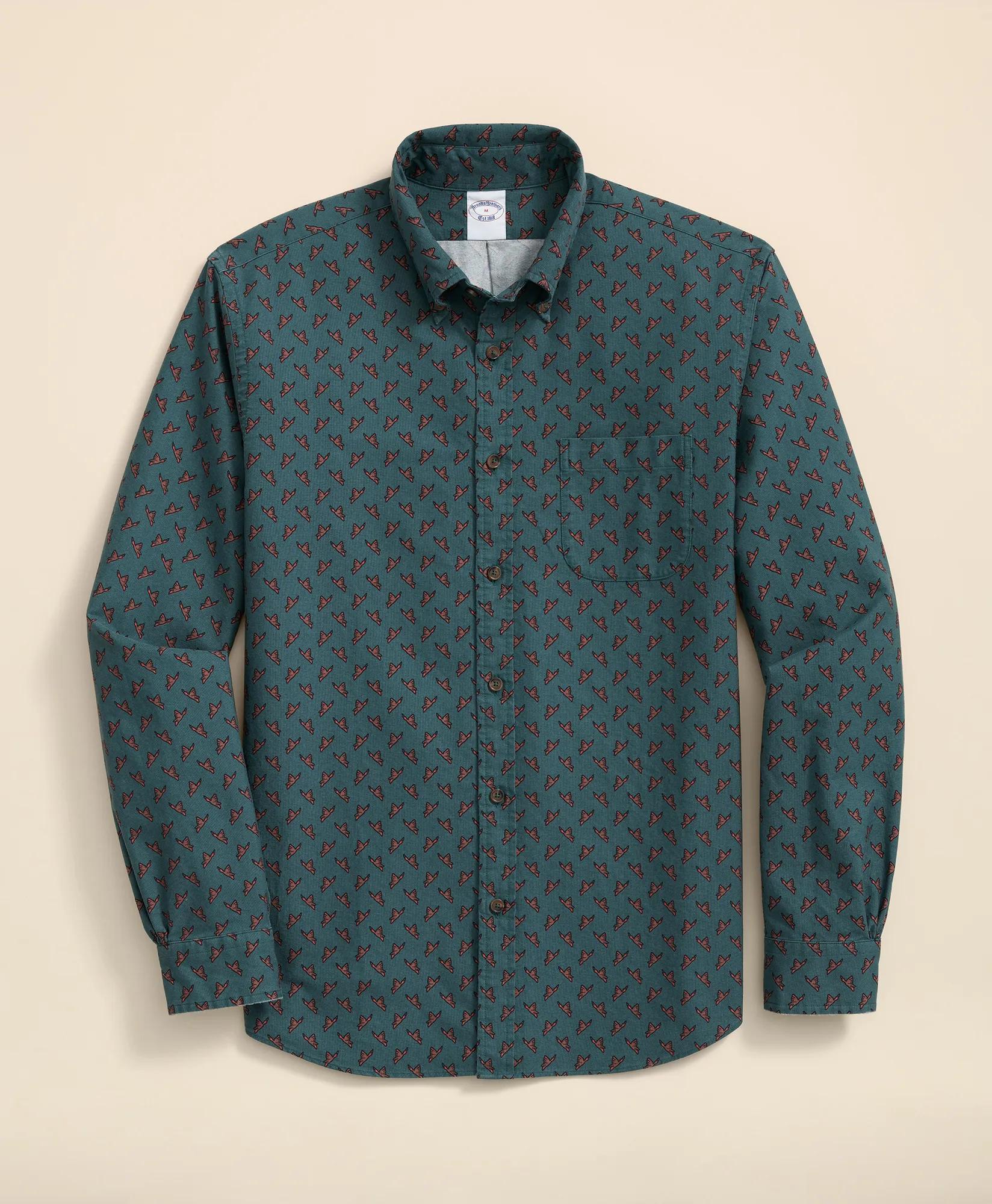 Friday Shirt, Oxford Mallard Print