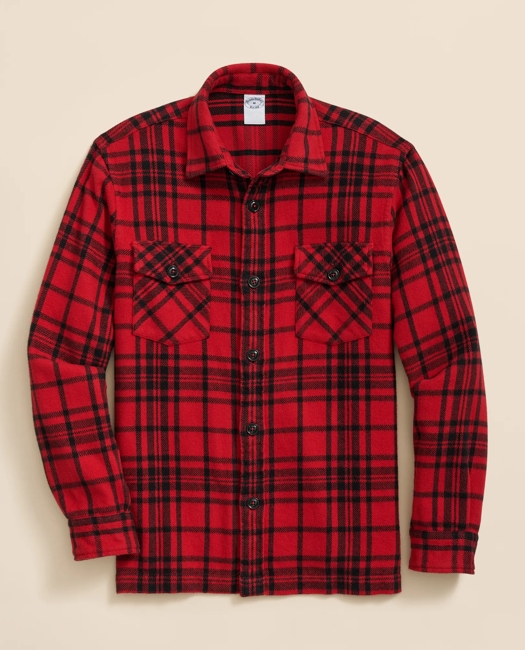 Cotton Plaid Overshirt