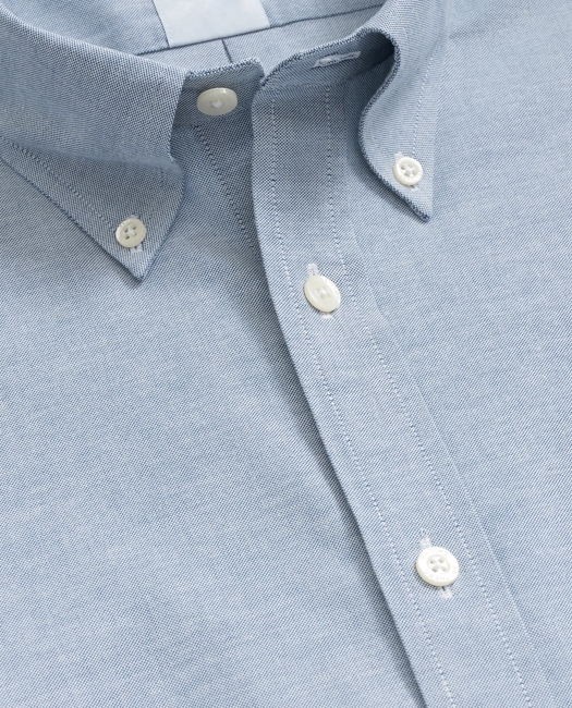 Stretch Non-Iron Oxford Button-Down Collar, Short Sleeve Shirt