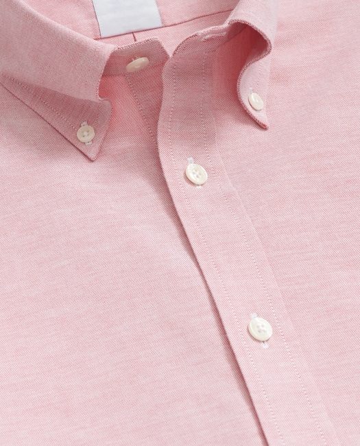 Stretch Non-Iron Oxford Button-Down Collar, Short Sleeve Shirt