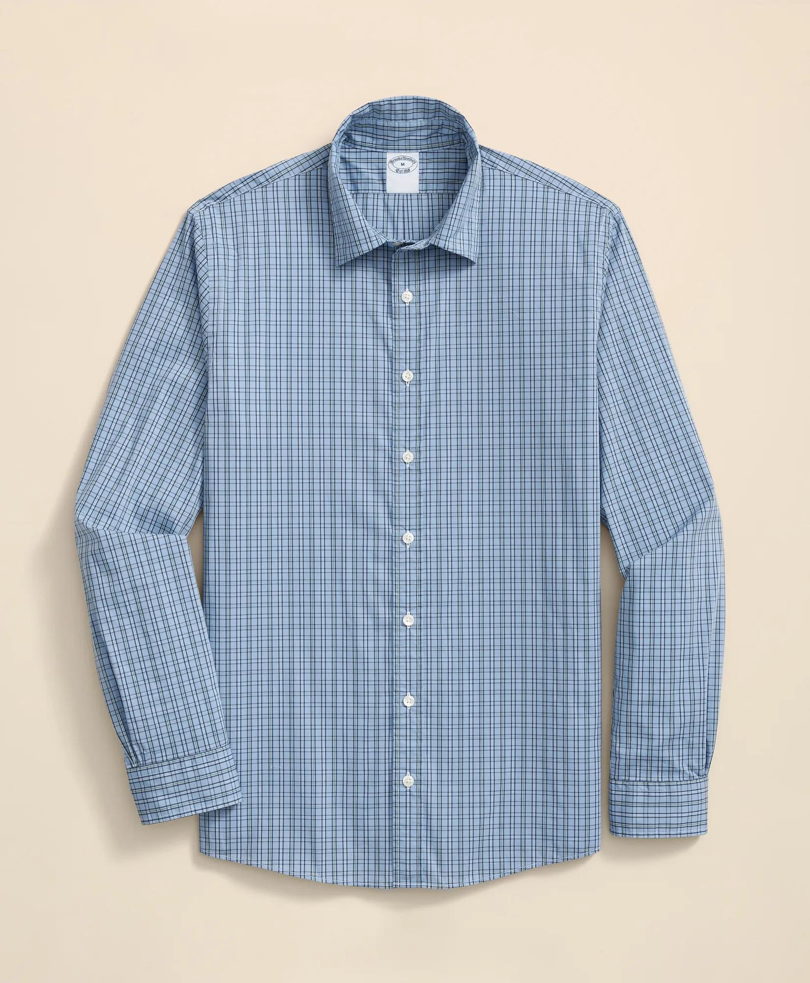 Performance Series Stretch Spread Collar, Check Sport Shirt
