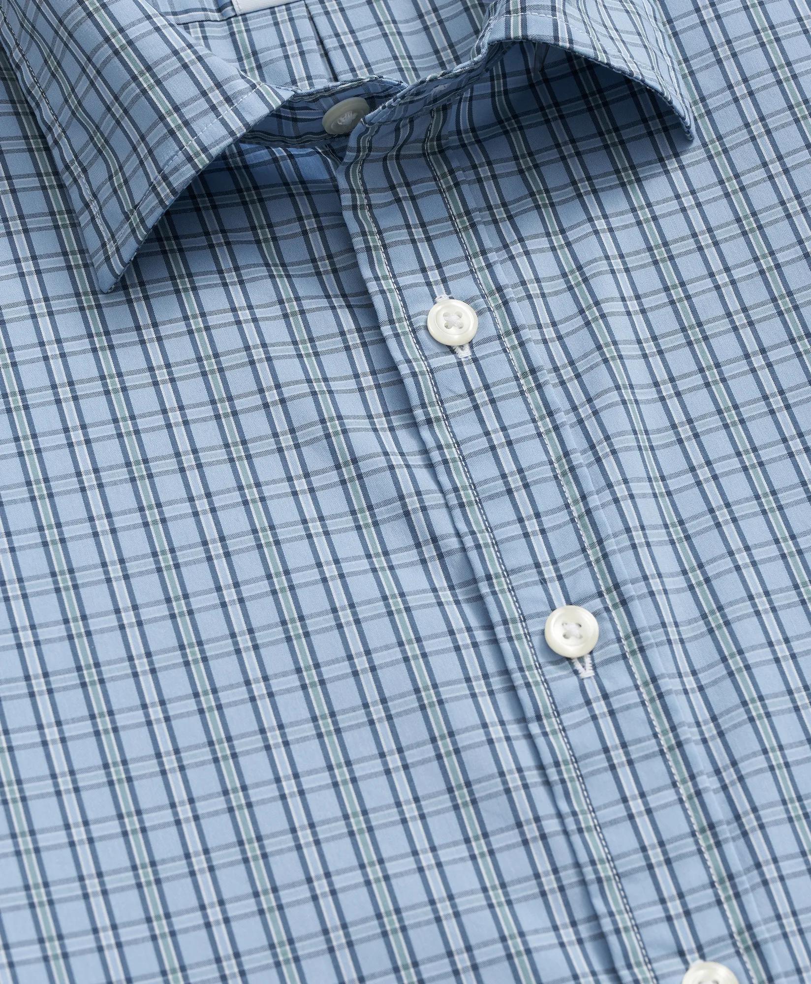 Performance Series Stretch Spread Collar, Check Sport Shirt