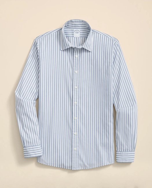 Performance Series Stretch Spread Collar, Striped Sport Shirt