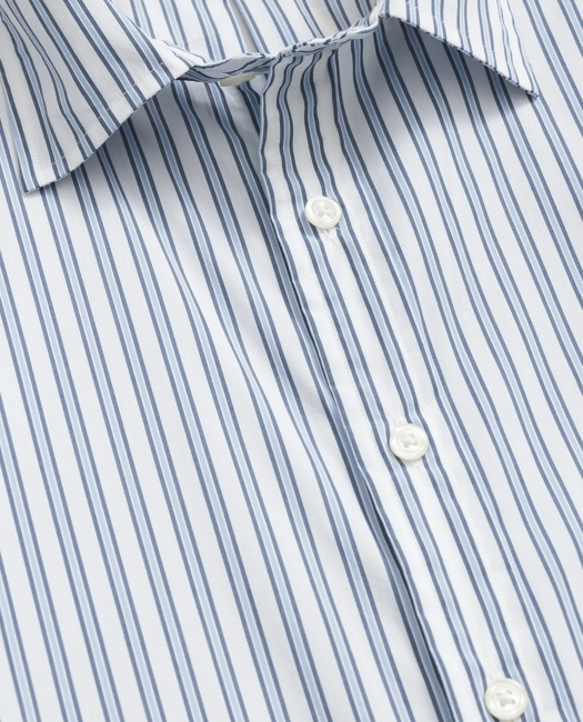 Performance Series Stretch Spread Collar, Striped Sport Shirt