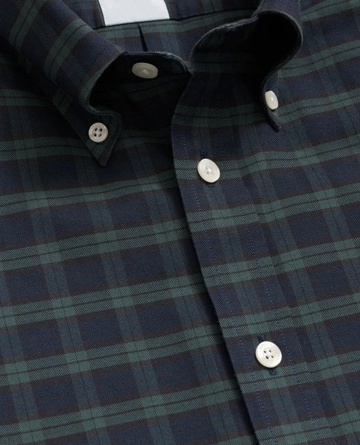 Stretch Non-Iron Oxford Button-Down Collar, Blackwatch Shirt