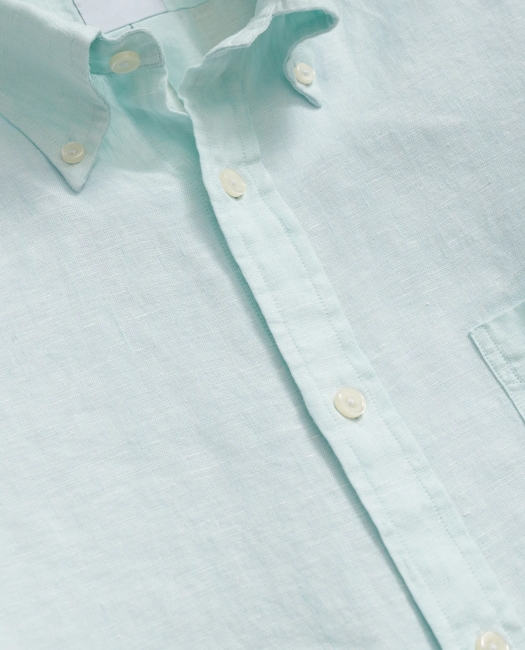 Irish Linen Sport Shirt - Turquoise
