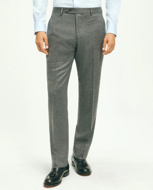 Traditional Fit Wool Flannel Dress Pants