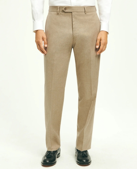 Traditional Fit Wool Flannel Dress Pants