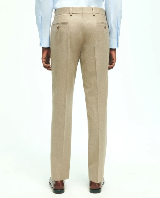 Slim Fit Wool Flannel Dress Pants