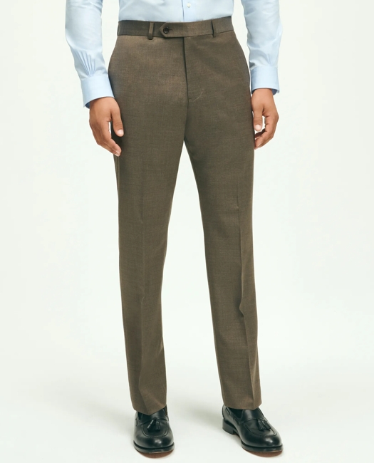 Slim Fit Wool 1818 Dress Pants - Brown