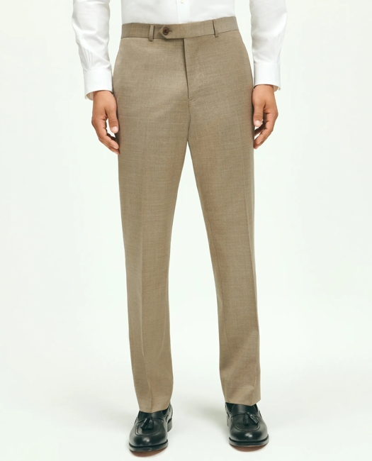 Slim Fit Wool 1818 Dress Pants - Tan