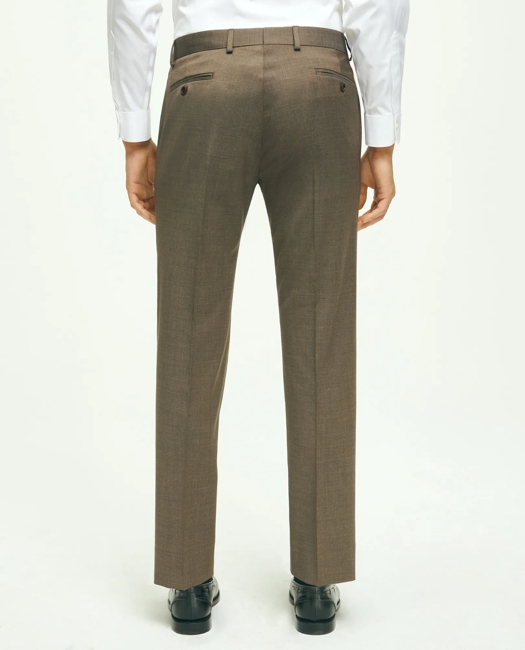 Traditional Fit Wool 1818 Dress Pants - Brown