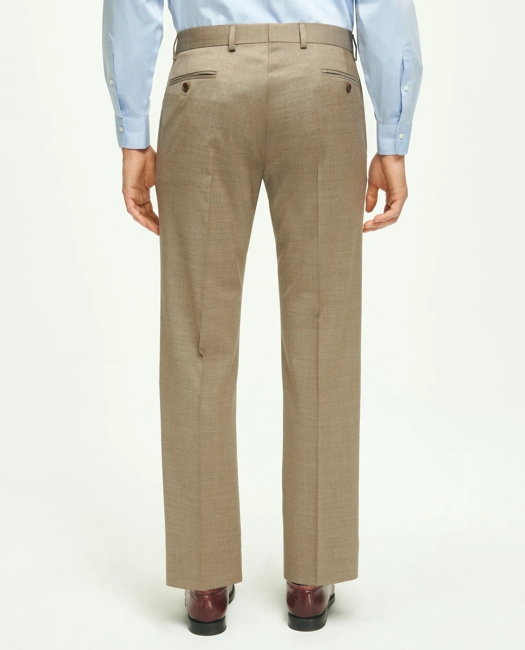 Traditional Fit Wool 1818 Dress Pants - Tan