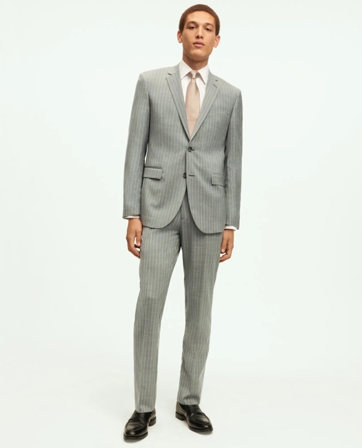 Milano Fit Wool Pinstripe 1818 Suit
