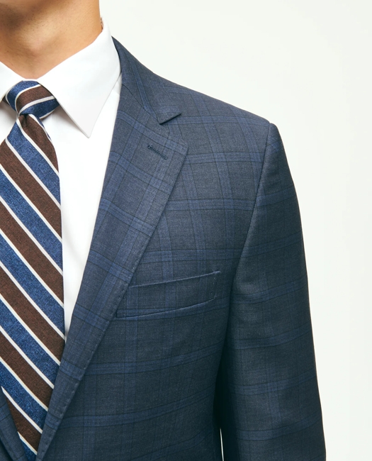 Classic Fit Wool Checked 1818 Suit