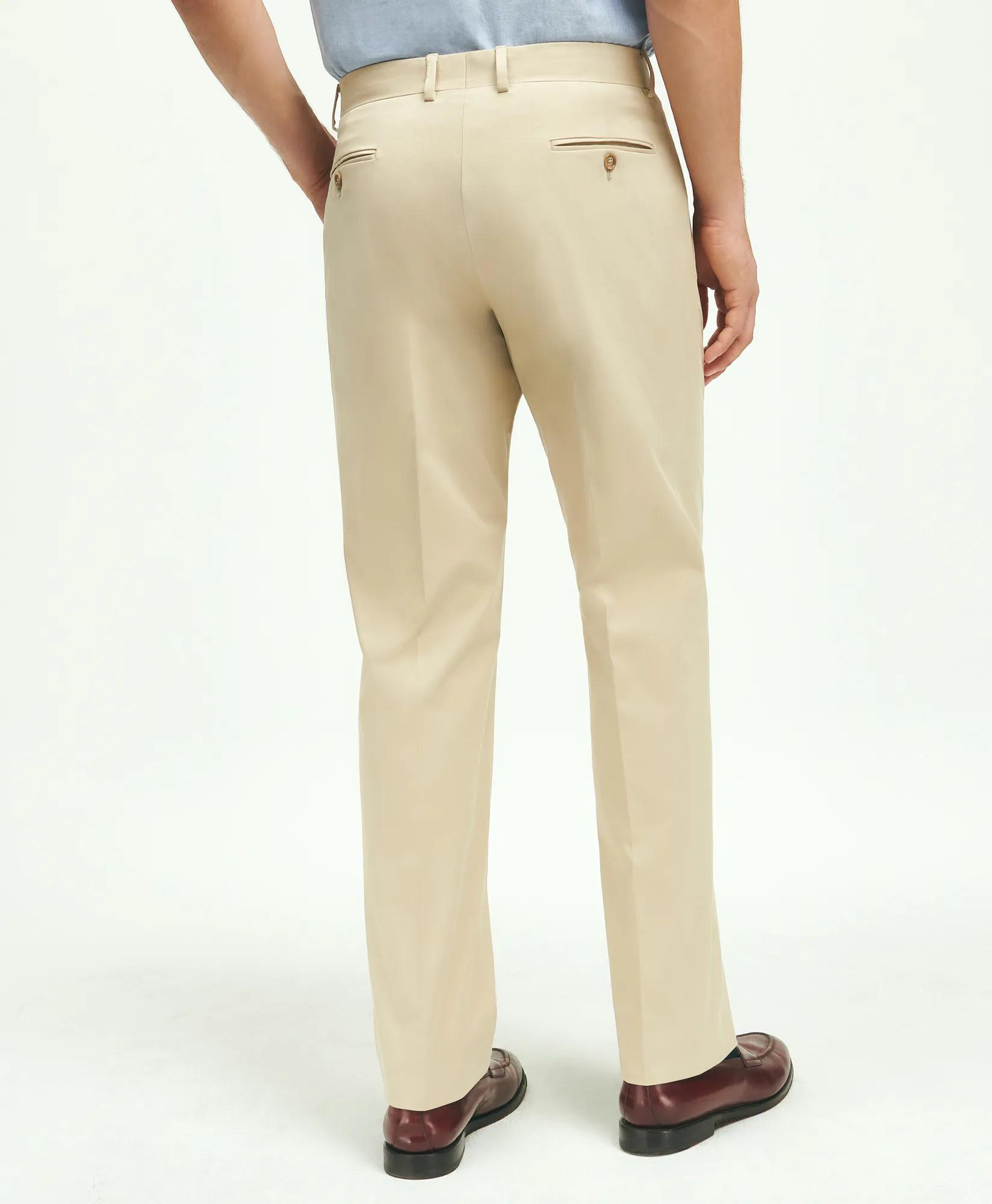 Classic Fit Stretch Cotton Suit Pants