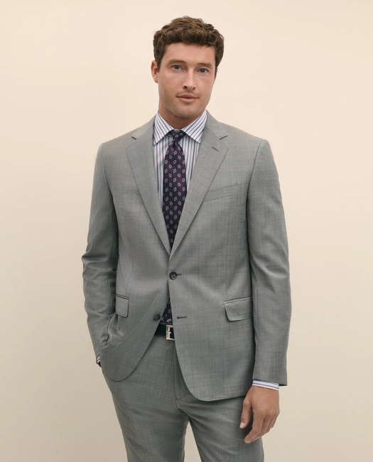 Classic Fit Wool Sharkskin 1818 Suit