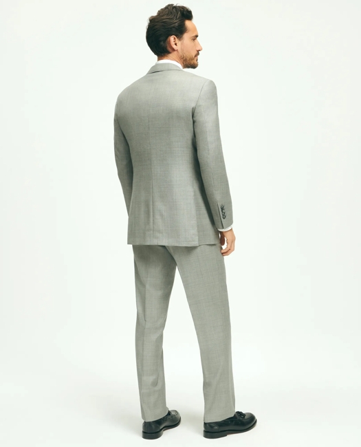 Traditional Fit Wool Sharkskin 1818 Suit
