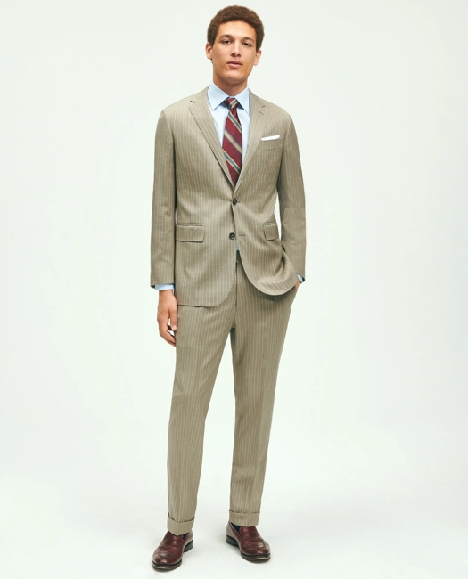 Slim Fit Wool Pinstripe 1818 Suit