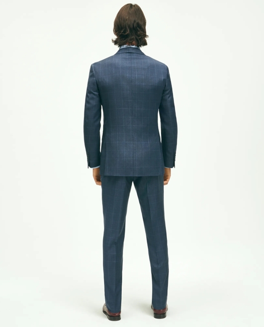 Slim Fit Wool Windowpane 1818 Suit