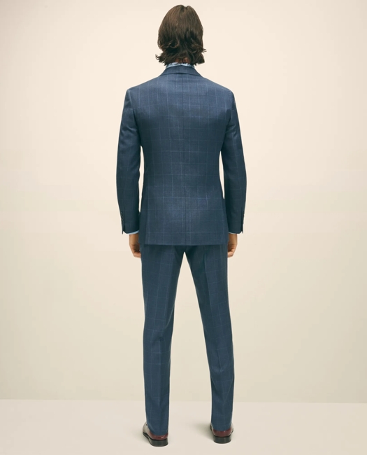 Slim Fit Wool Windowpane 1818 Suit