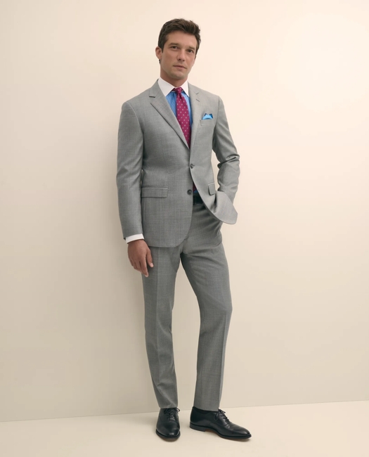 Slim Fit Wool Sharkskin 1818 Suit