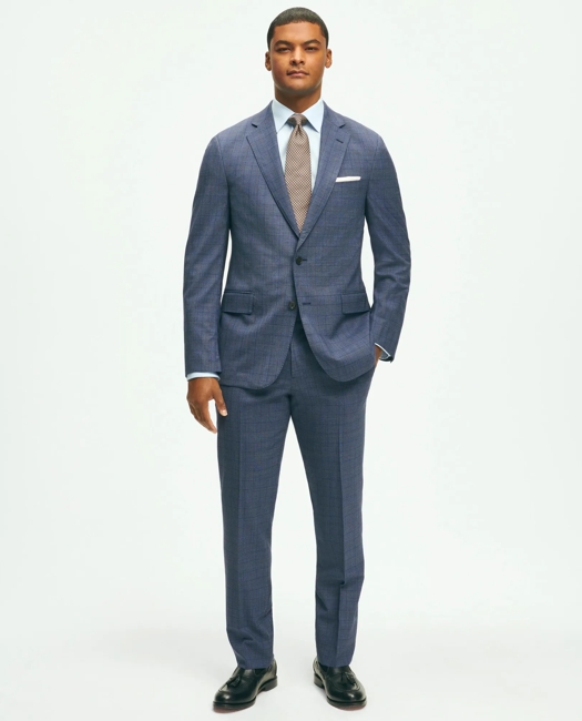 Classic Fit Wool Checked 1818 Suit
