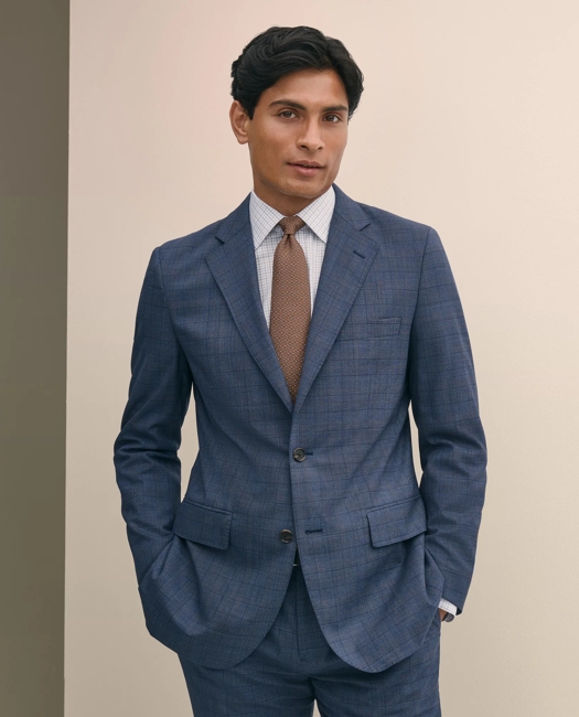 Slim Fit Wool Checked 1818 Suit