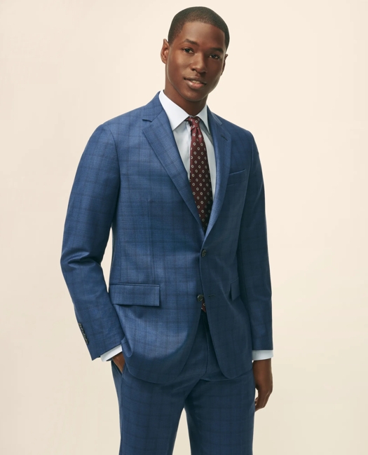American-Made Classic Fit Multi-Checked 1818 Suit