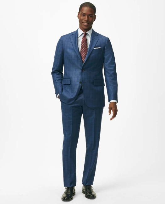 American-Made Classic Fit Multi-Checked 1818 Suit