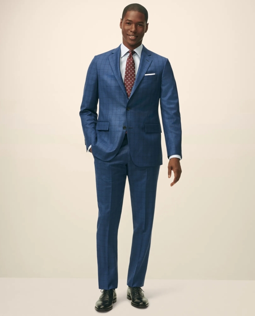American-Made Classic Fit Multi-Checked 1818 Suit