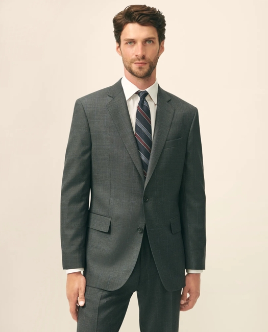 Classic Fit Wool Windowpane 1818 Suit