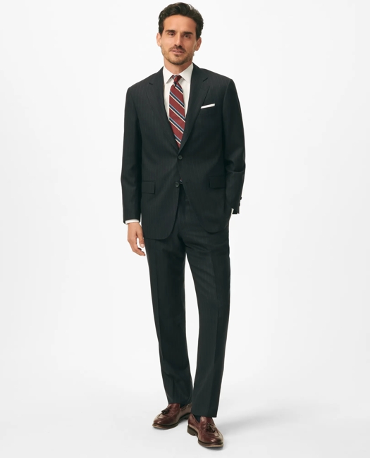 American-Made No.1 Sack Suit in Pinstripe Wool