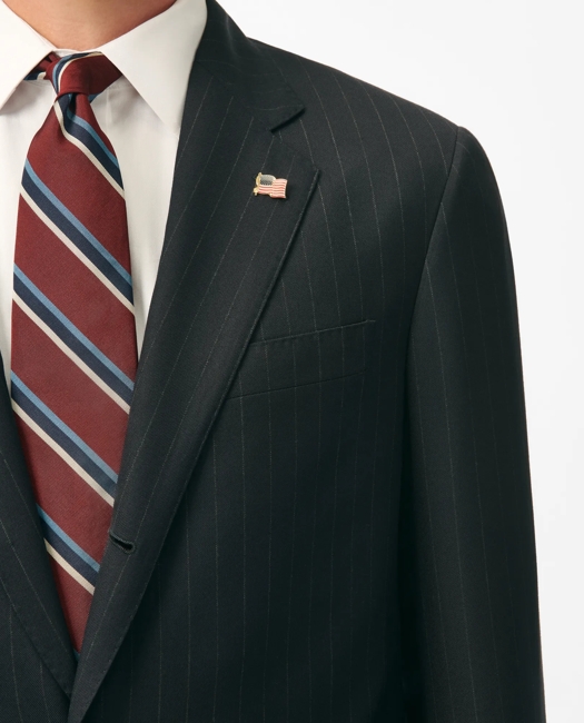 American-Made No.1 Sack Suit in Pinstripe Wool